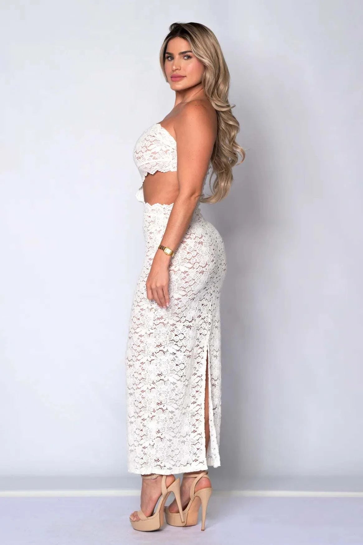 The Capri Lace Cut-Out Dress