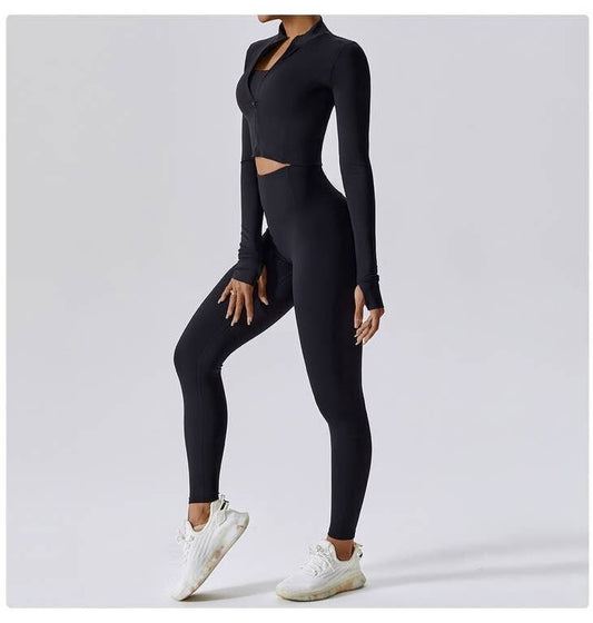 Crop Top Zipper Jacket