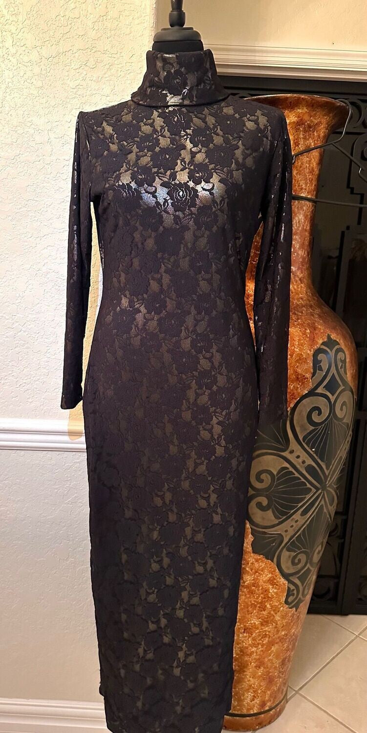 The Grace Black & Gold Gown