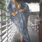 The Dubai Leather Trim Kaftan