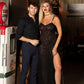The Delilah Black Lace Gown
