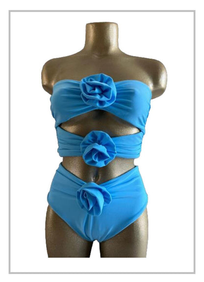 The Isabella 2 Pc Roses Swimsuit