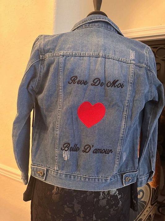 The Reve Embroidered Denim Jacket