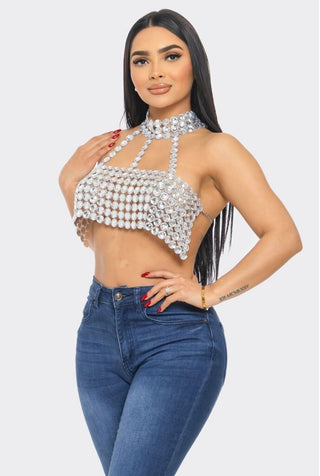 The  Bijoux Crystal Top