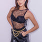 The Sheer Paillettes Top
