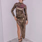 The Metallic Leopard Dress