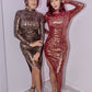 The Metallic Leopard Dress