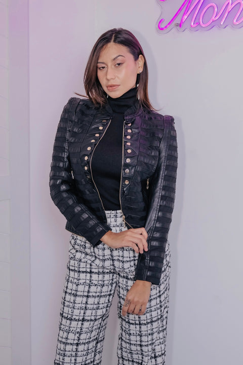 Faux Military Jacket