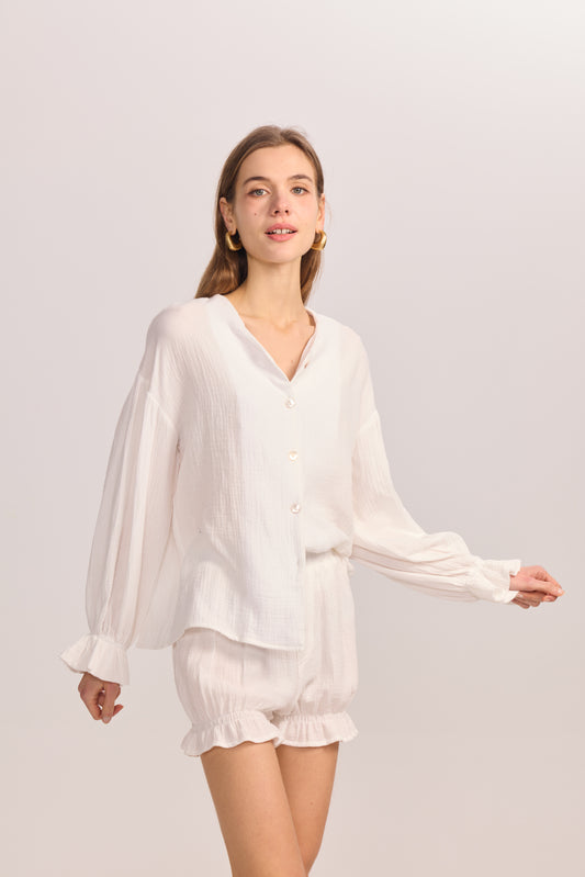 The Cotton Gauze Button Down Shirt