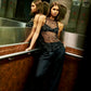 The Sheer Paillettes Top