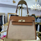 The Designer Raffia Leather Bag
