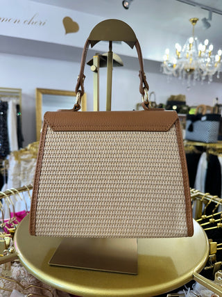 The Designer Raffia Leather Bag