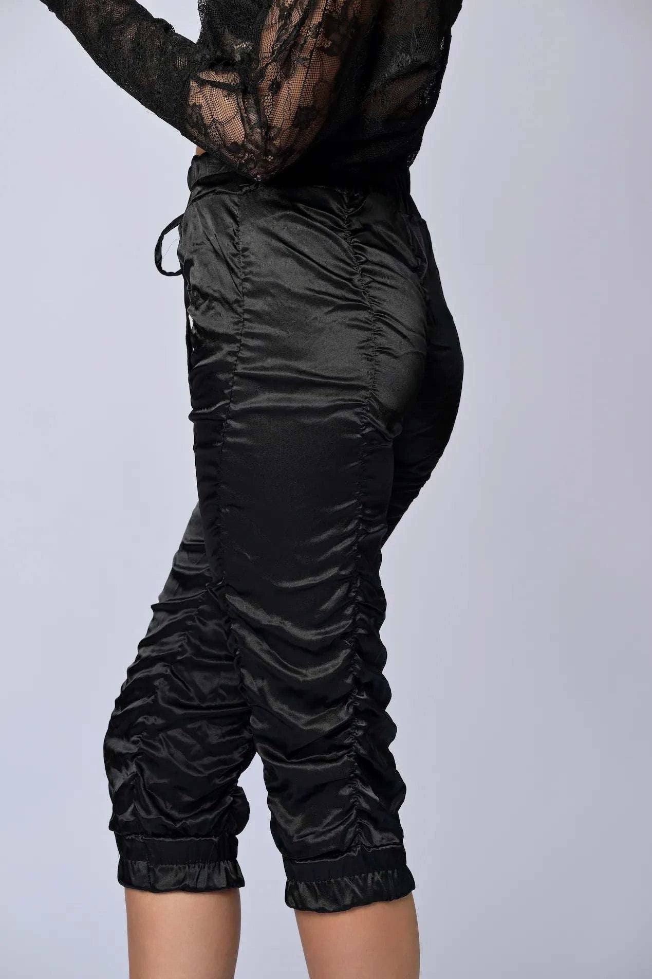 All Over Ruched Capris - Belledamour.com