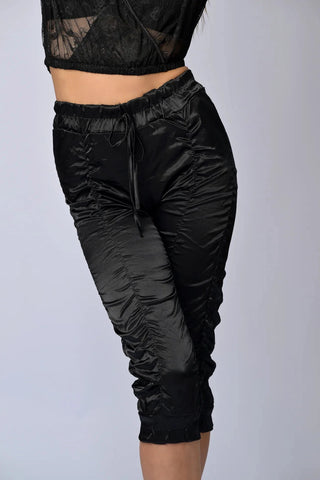 All Over Ruched Capris - Belledamour.com