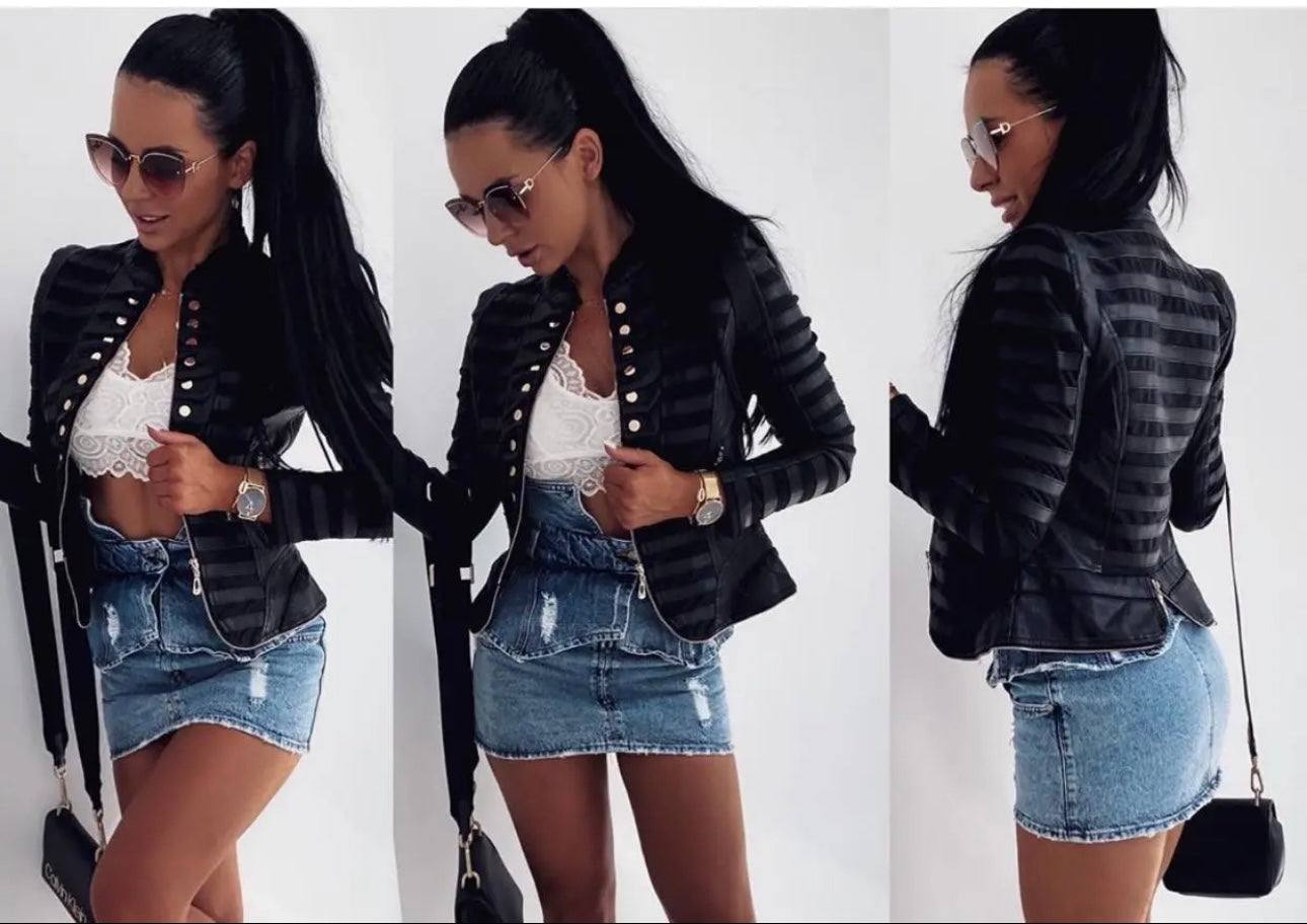 Faux Military Jacket - Belledamour.com