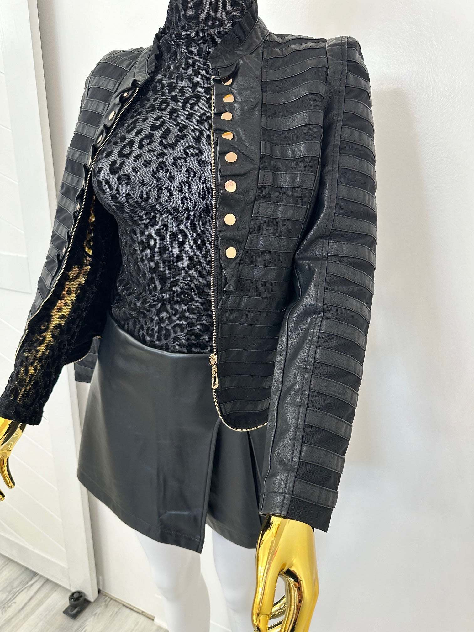Faux Military Jacket - Belledamour.com