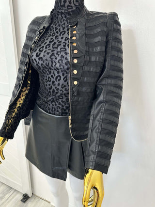 Faux Military Jacket - Belledamour.com