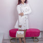 The Linda Gold Buttoned Cardigan Sweater