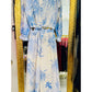 The Linen Luxe Italian Palm Trees Smocked Tube Top / Skirt