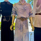 The Linen Luxe Italian Palm Trees Smocked Tube Top / Skirt