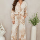 The Linen Luxe Italian Palm Trees Smocked Tube Top / Skirt