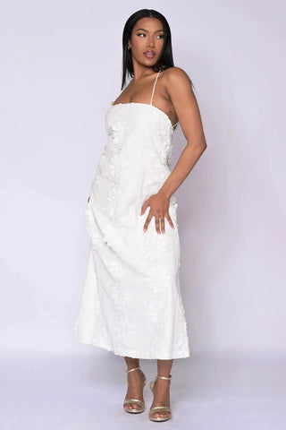 The Allessia Lace-Up Maxi Dress - Belledamour.com