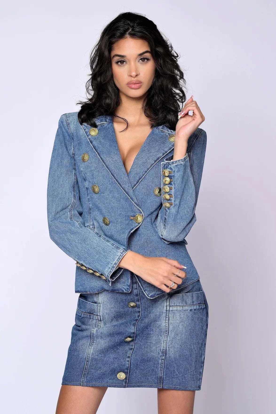 The Belle D’Amour Jolie Denim Suit - Belledamour.com