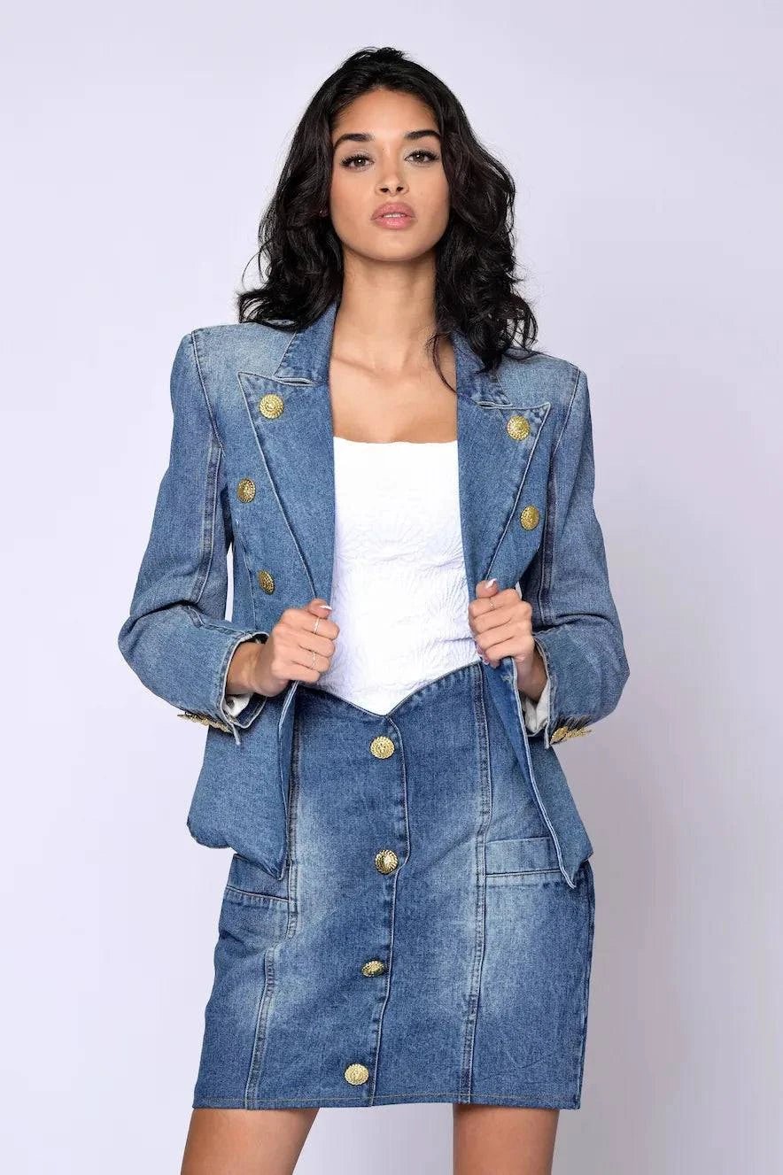The Belle D’Amour Jolie Denim Suit - Belledamour.com