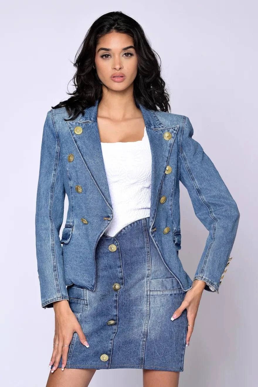 The Belle D’Amour Jolie Denim Suit - Belledamour.com