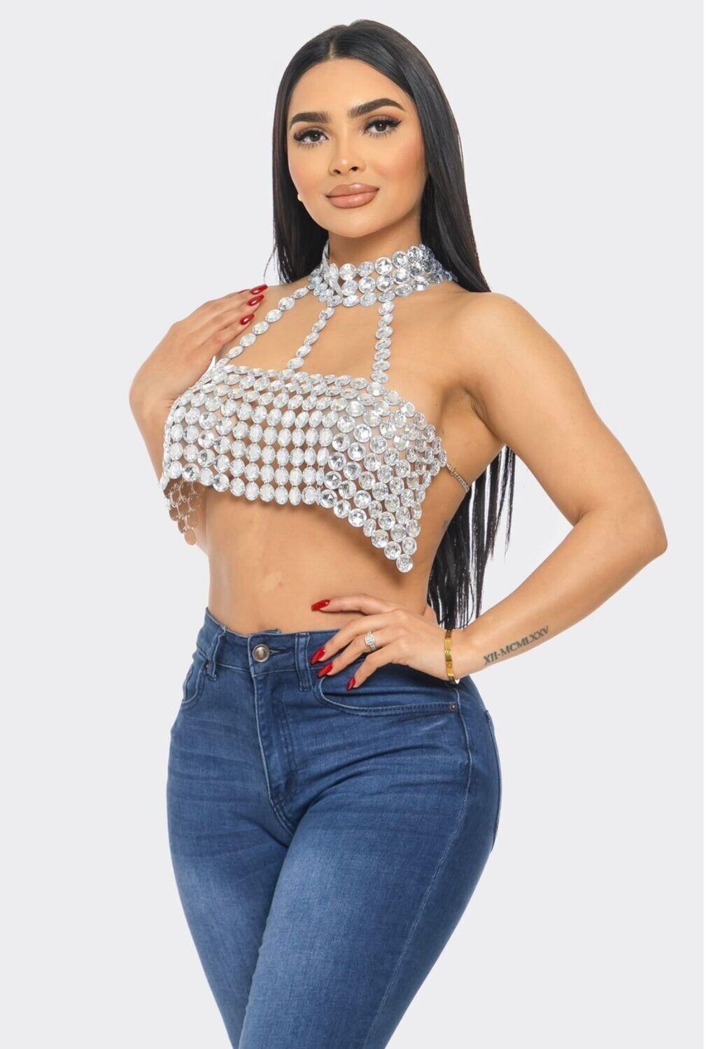 The Bijoux Crystal Top - Belledamour.com