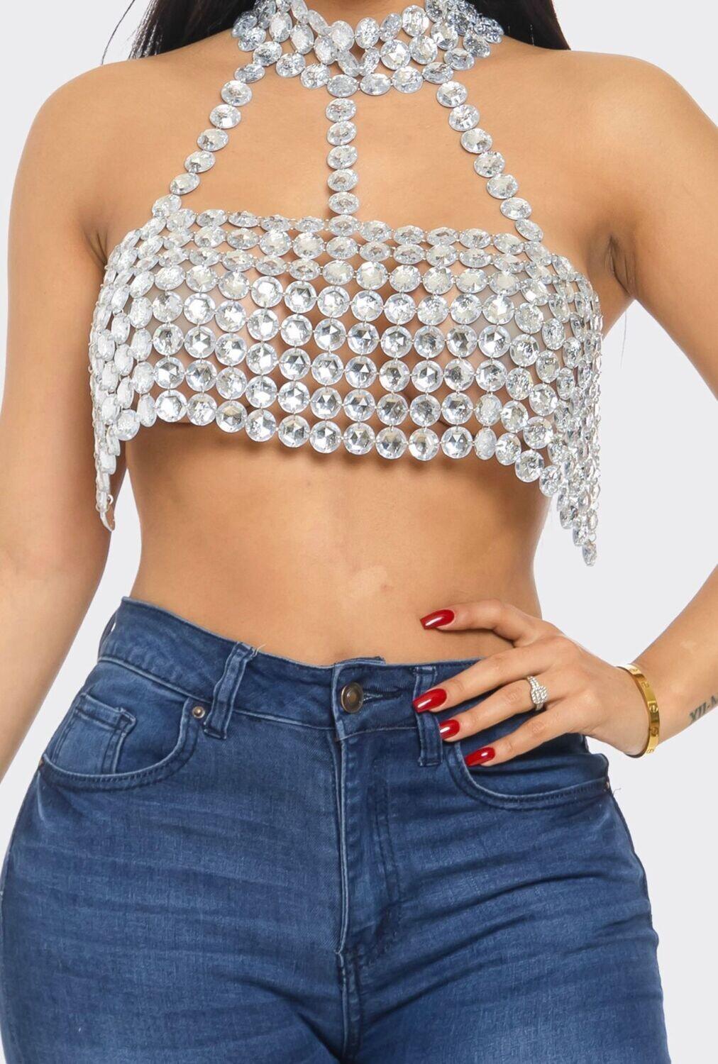 The Bijoux Crystal Top - Belledamour.com