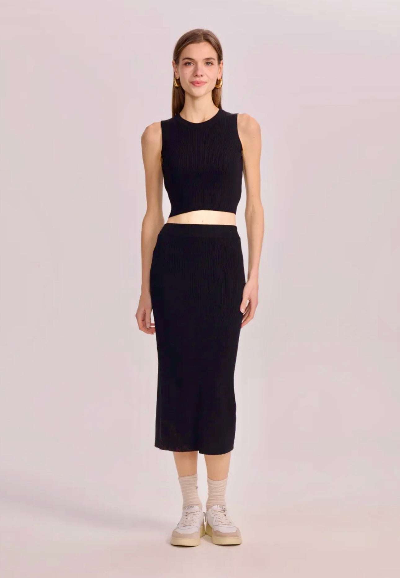 The Capri Knit Midi Skirt - Belledamour.com