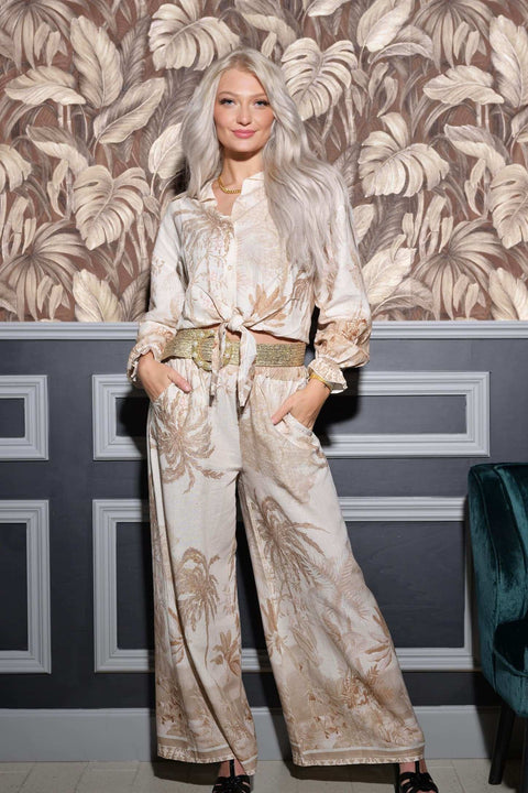 The Linen Luxe Wide Leg Pants - Belledamour.com