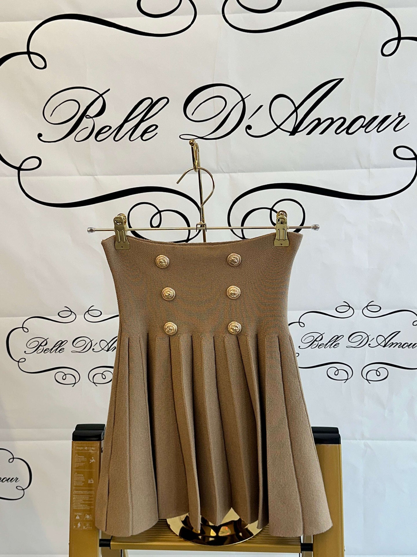 The Luxe Knit Pleated Skirt - Belledamour.com