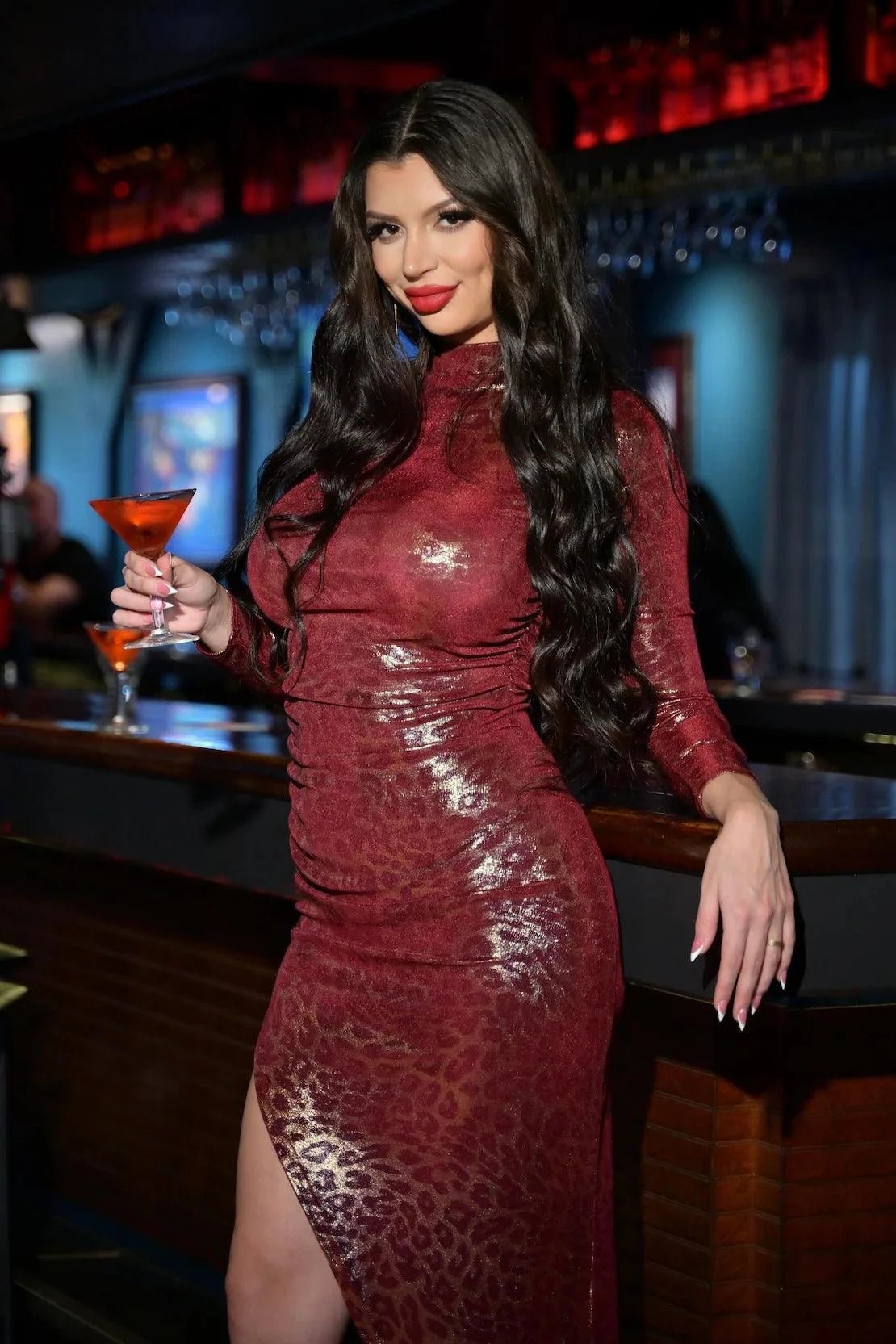 The Metallic Leopard Dress - Belledamour.com