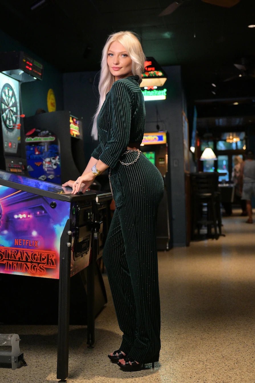 The Veluxe V Jumpsuit - Belledamour.com