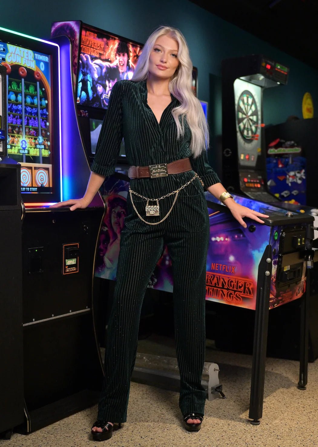 The Veluxe V Jumpsuit - Belledamour.com
