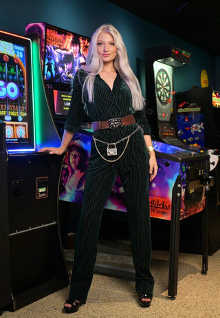 The Veluxe V Jumpsuit - Belledamour.com